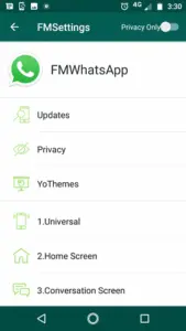 FMWhatsApp screenshot