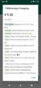 FMWhatsApp screenshot